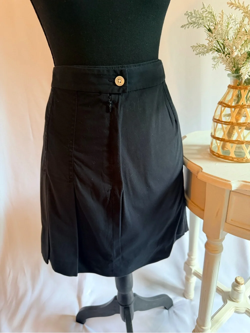 Lauren Ralph Lauren Black Mini Skort with Front Button size 16